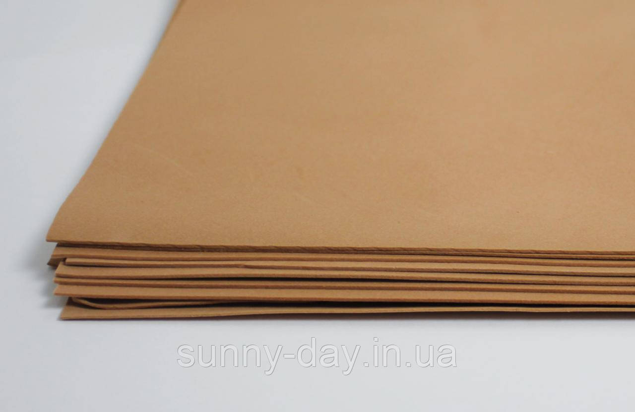 Фоамиран лист (20х30см), світло-коричневий
