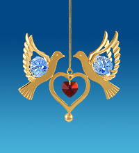 Підвіска з кристалами Сваровскі Блакитні AR -3670/1