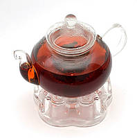 Скляні чайники, підставки - нагрівачі