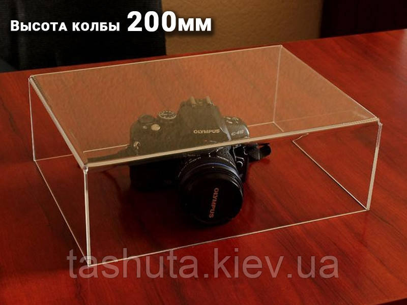 Захисна колба, акриловий дисплей 200x200x200 мм (Товщина акрилу: 4 мм; )