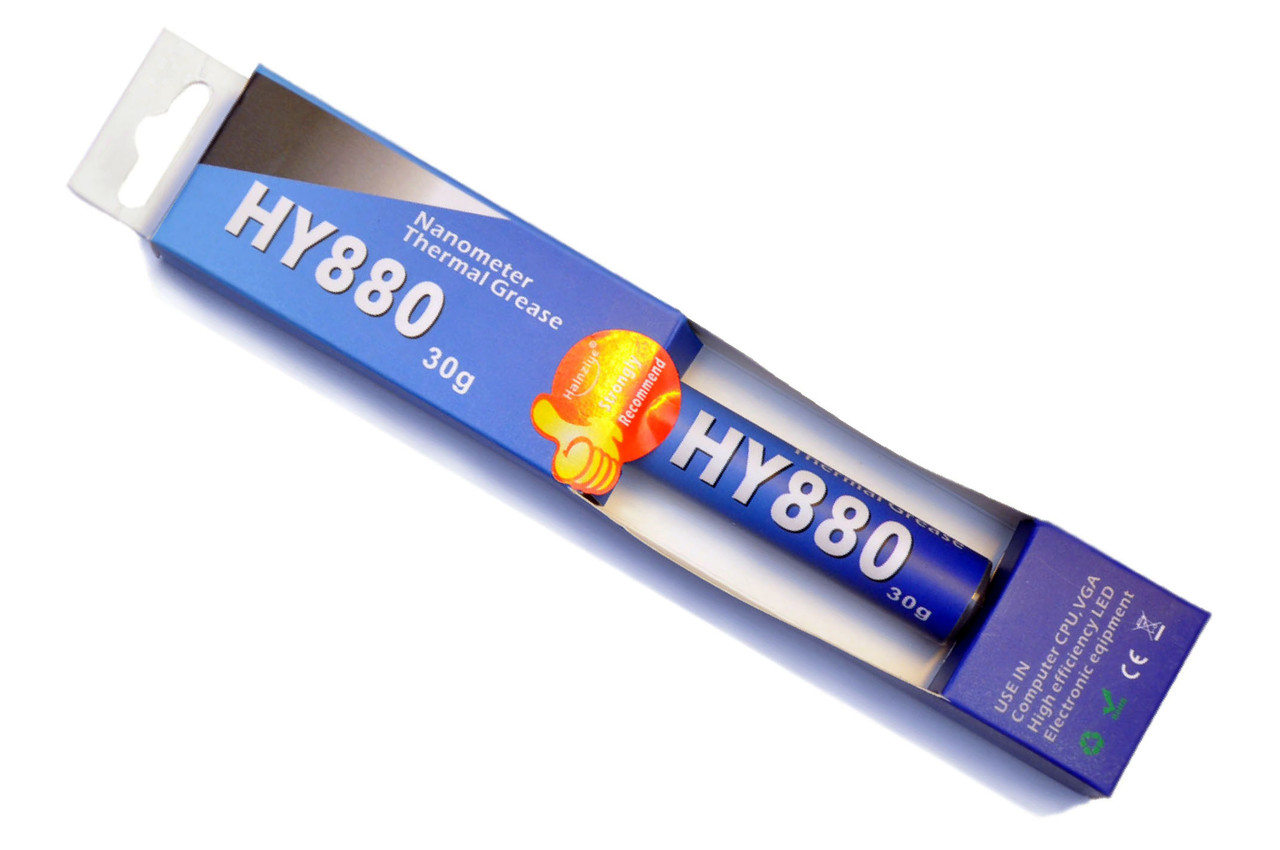 Термопаста HY880 x 30г BX 5.15W карбонова Halnziye термопрокладка термоінтерфейс
