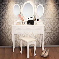 Туалетний стіл Triada 90см з дзеркалами і табуретом