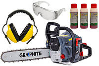Пила вихлопу ланцюгова GRAPHITE 2,70 КМ+ 3 масла