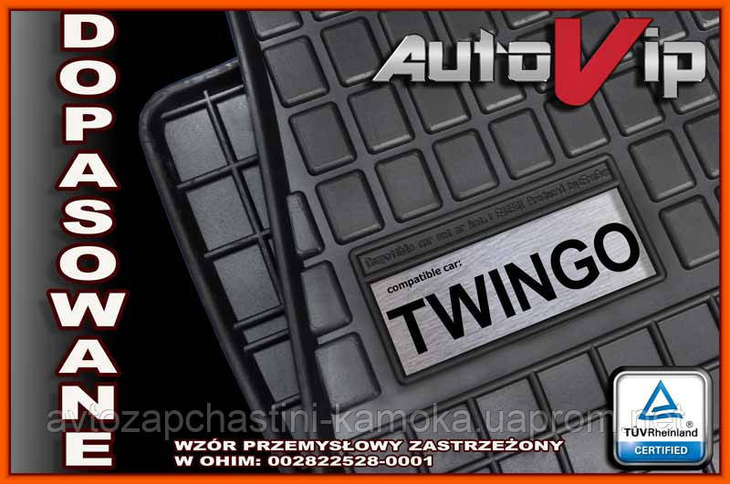 Гумові килимки RENAULT TWINGO III 2015 - з логотипом