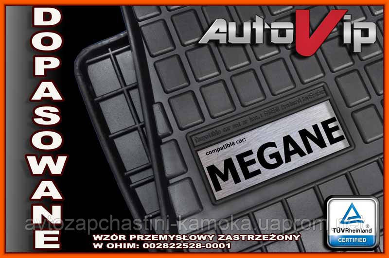 Гумові килимки RENAULT MEGANE III 2009 - з логотипом