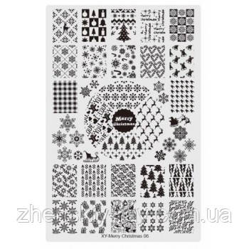 Пластиковий диск для стемпінгу "Новий рік" No6, фото 1