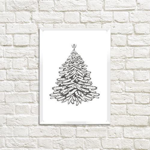 Постер в рамці Ялинка (MT5_19NG001_WH)