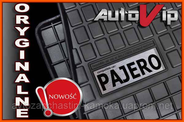 Гумові килимки MITSUBISHI PAJERO 1999 - з лого