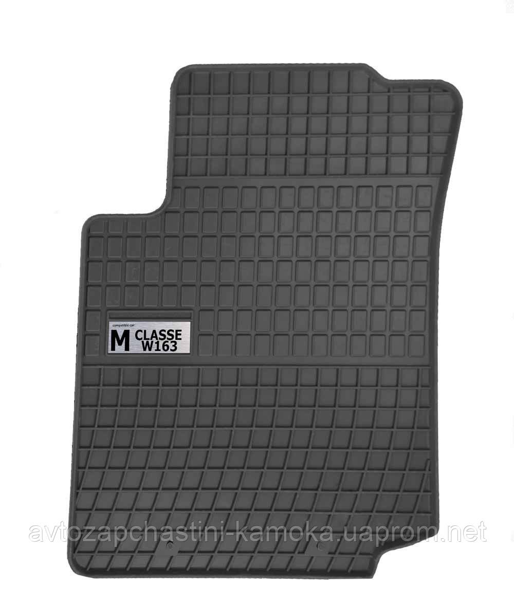 Гумові килимки MERCEDES W163 ML 98 - з лого, фото 1