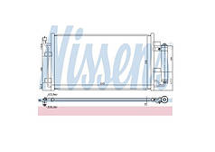 Радіатор кондиціонера NISSENS Nissan Leaf ZE0 EM61 (10-13) 92100-3NA0A