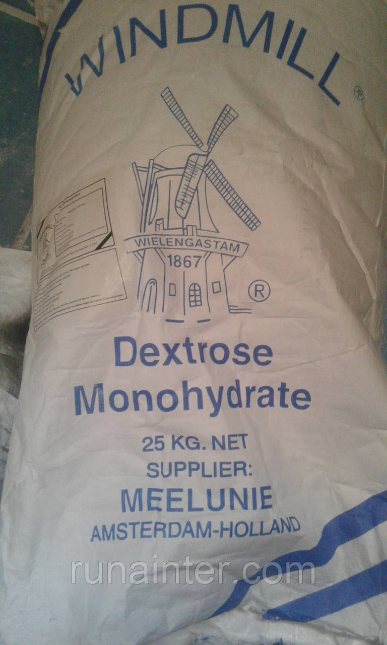 Декстроза моногідрат кристалічна харчова Голландія, мішок 25 кг
