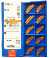 Токарні пластини відрізні 10 шт MGMN300-M NC3030 (товщина пластини 3 мм, довжина пластини 21 мм), Корея