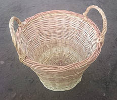 Плетені кошики широкі з ручками