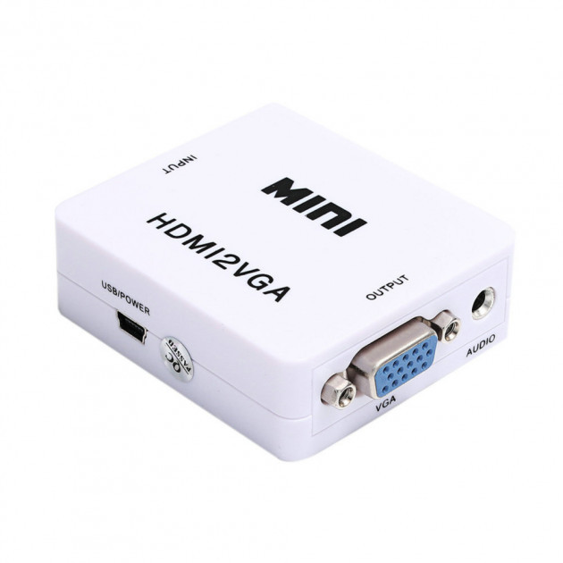 Конвертер адаптер переходник HDMI на VGA видео с аудио 1080P HDV-630 VGA-01 - фото 1 - id-p730084944