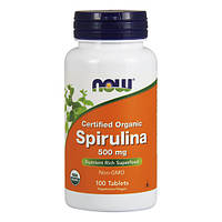 Спирулина / NOW - Spirulina 500mg (100 tabs)