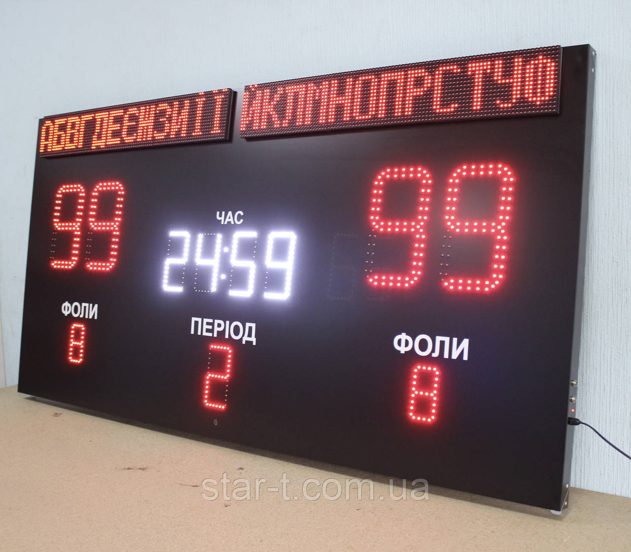 Купить ️ Спортивное табло с названием команд в Украине от производителя ...