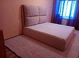 Ліжка з м'яким узголів'ям під замовлення., фото 2