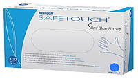 Перчатки нитриловые MEDICOM SAFE TOUCH Slim Blue (Медиком Сейф Тач), 100шт/уп S