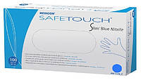 Перчатки нитриловые MEDICOM SAFE TOUCH Slim Blue (Медиком Сейф Тач), 100шт/уп XS