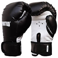 Детские боксерские перчатки SPORTKO арт. ПД2-7-OZ (унций) черный