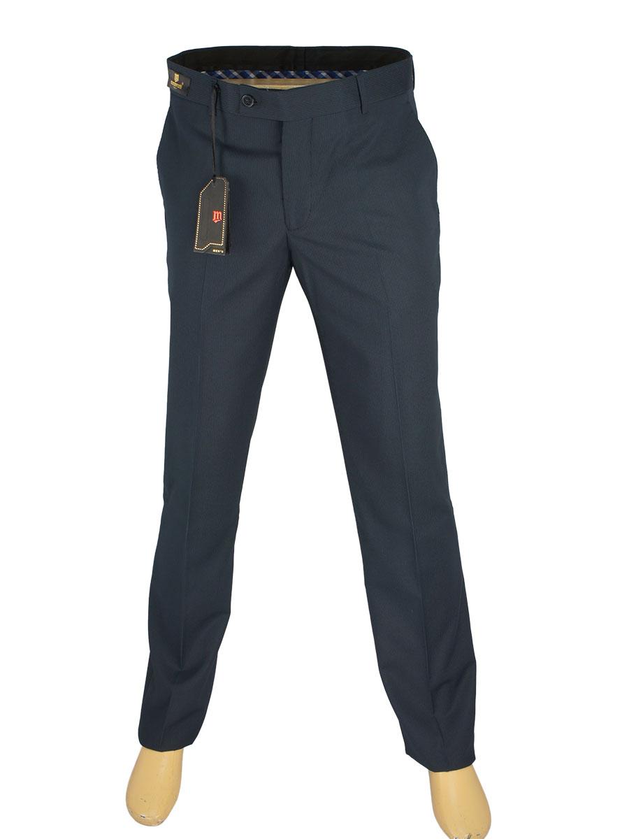 Чоловічі стильні брюки зі стрілками Monzeratti 0873 dark blue stript