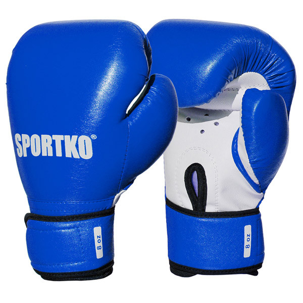 Дитячі боксерські рукавиці SPORTKO ПД2 8 унцій сині боксерські рукавиці