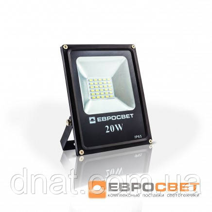 Прожектор EVRO LIGHT EV-20-01 6400 K 800 Lm SMD, фото 1