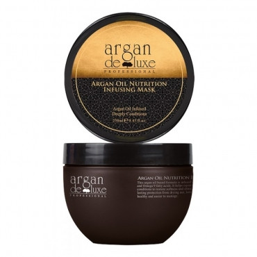 Поживна маска для волосся з аргановою олією De Luxe Professional Argan Oil Nutrition Infusing Mask 500 ml