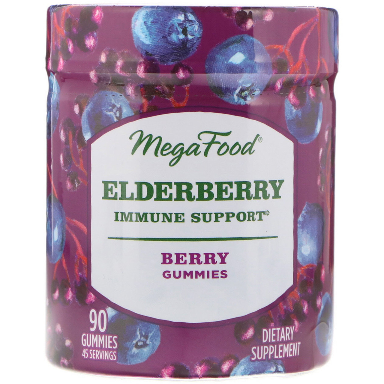 MegaFood, Квіти, Immune Support, Berry, 90 Gummies