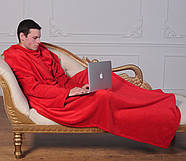 Плед із рукавами з мікрофібри (червоний), фото 5