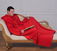 Плед із рукавами з мікрофібри (червоний), фото 6