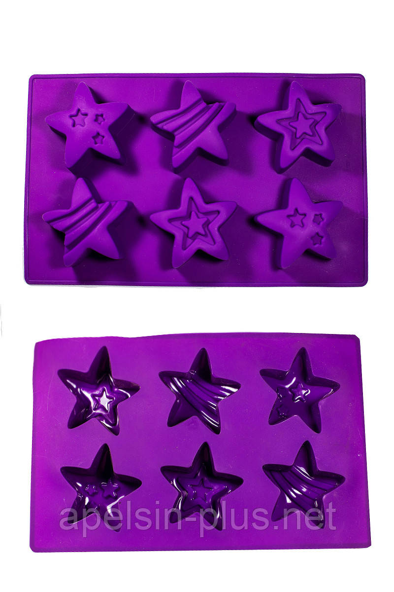 Силіконова форма для випічки та десертів Зірки, фото 1