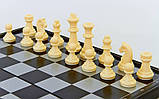 Шахи, шашки, нарди 3 в 1 дорожні пластикові магнітні (р-р дошки 25 см x 25 см), фото 3