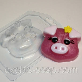 Хрюшка-мордашка - С цветочком, фото 1