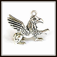 Метал. підвіска "Грифон" срібло (3,1х2,8х0,9 см) 1 шт. в уп.