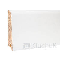 Плінтус WHITE PLINTH 80*19*2200 Профіль Євро