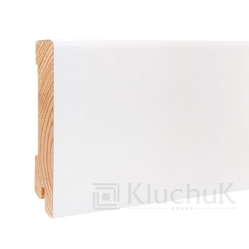 Плінтус WHITE PLINTH 100*19*2200 Профіль Модерн