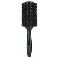 Браш для волосся Salon Professional чорний, комбінована щетина (25мм)
