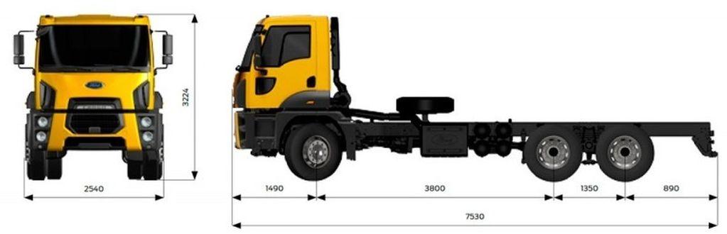 Вантажівка шасі FORD Trucks 4142М