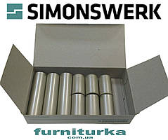 Декоративна накладка №12 на петлю SIMONSWERK серія BAKA 4000 (F2 - нікель матовий)