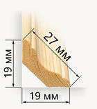 Стельовий плінтус 19х19 Екстра , фото 3