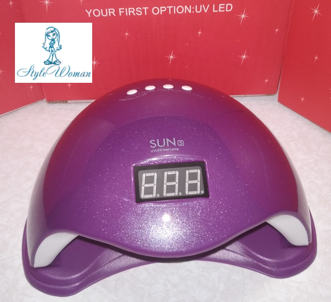 UV LED Nail Lamp лампа для сушіння нігтів SUN 5 48/24вт фіолетовий