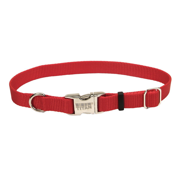 Нашийник Coastal Titan Buckle для собак, 46-66 см Червоний