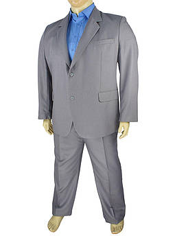 Класичний чоловічий костюм великого розміру Legenda Class 71680 # 11 у світло-сірому кольорі