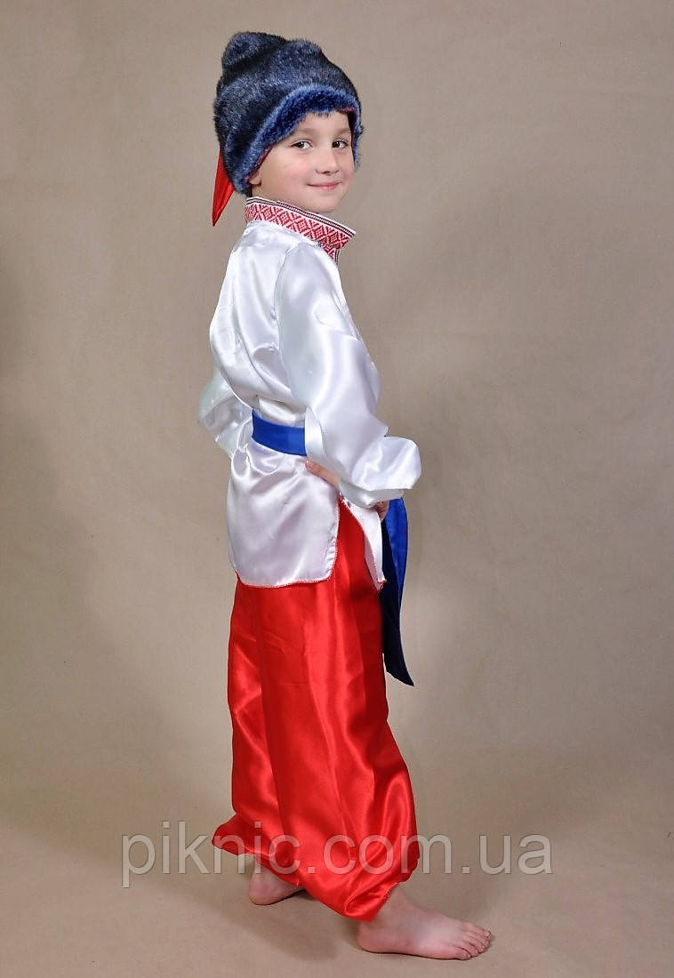 Костюм Козак Украинец для мальчиков 5,6,7 лет Детский карнавальный национальный костюм Казак - фото 3 - id-p613900672