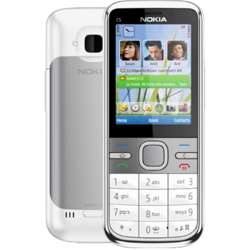 Nokia C5 кнопковий мобільний телефон (оригінал) White 1050 мАг