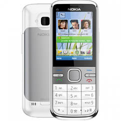 Nokia C5 кнопковий мобільний телефон (оригінал) White 1050 мАг