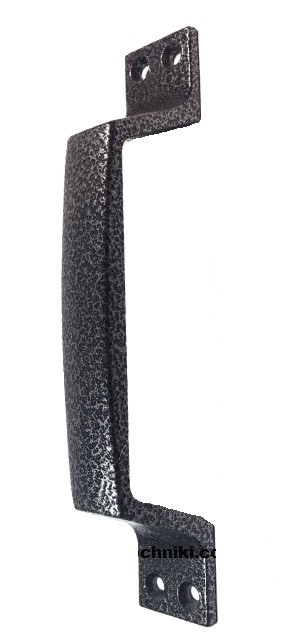 Ручка скоба 180 мм велика сіра