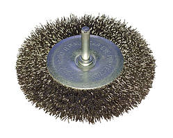 Щітка по металу для дрилі бічна виготовлені нержавіючої дроту.