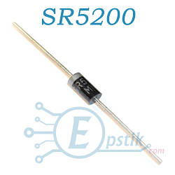 SR5200 діод Шоттки 5А 200В DO201